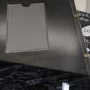 AerWo Wedding Guest Book Alternative, Acrylic Guest Book Wedding Reception Wedding Heart Guest Book Drop Box with Picture Frame,100 Acrylic Hearts,Wedding Signs for Graduations Baby Shower Anniversary (Black)