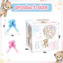 AmazingSpark 28in Jumbo Gender Reveal Gift Box Kit with Oversized Box Giant Pull Bows for Gender Reveal Baby Shower Birthday Party Decor(He or She Bear), 1 Count