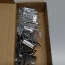 Ravinte 10 Packs 5 Pair 3/8" Inset Polished Chrome Cabinet Self Closing Hinges for Kitchen/Bathroom/Furniture Cabinets & Doors,Decorative Cupboard Hardware