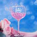 70th Birthday Gifts For Women, Grandma - 1956 Vintage Engraved 70th Wine Glass - 70 Year Old Birthday Decorations For Her - 70 Bday Gifts Idea For Grandma, Mom, Aunt - Turning 70 Presents