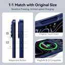 CASEKOO Armor Shockproof Designed for iPhone 17 Pro Case [16FT Military Grade Protection] Matte Finish Protective Phone Case Anti-Fingerprint Thin Slim Hard Cover for iPhone 17 Pro - Deep Blue