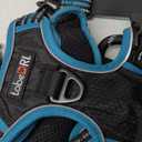 No Pull Dog Harness Adjustable Reflective Oxford Easy Control Medium Large Harness with A Free Heavy Duty 5ft Dog Leash