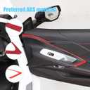 Car Inner Door Armrest Panel Cover Trim for Corvette C8 Z06 2020-2025, Car Interior Decoration Accessories Carbon Fiber (Red carbon fiber-Armrest frame)