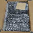 TURSTIN Set of 8 Furniture Legs 6 Inch Square Solid Wood Couch Legs Replacement Sofa Legs Mid Century Furniture Feet for Armchair Bed Dresser Cabinet Include Installation Hardware, Black