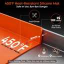 Alawooder Silicone Griddle Mat for Blackstone Griddle 28 Inch - Food Grade Silicone Griddle Cover for Blackstone Flat Top Grill, 28" Thickened Buddy Mat Grilling Accessory for Black Stone Protection