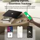 Belkin Apple Airtag Secure Holder With Strap - Apple Air Tag Keychain - Airtag Holder With Strap For Key Ring - Airtag Keychain Accessories - Scratch Resistant Airtag Case With Raised Edges - White