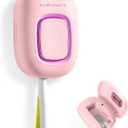 Toothbrush Sanitizeri Case with U V-C Lights, Dryer Heating, Fan Drying - Rechargeable Portable Toothbrush Cover, Magnetic Wall Mount Sterilizeri Box for Home, Travel & Fits All Toothbrushes