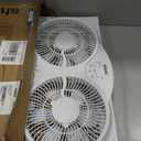 shinic Window Fan with Reversible Airflow Quiet, Twin 9" Blades, Full Remote Control, 3 Functions-3 Speeds, Bathroom Kitchen Window Exhaust Fan, Width Adjustable (From 23.8" to 37") ETL Certified, Window Fan With Foam Seal Strip