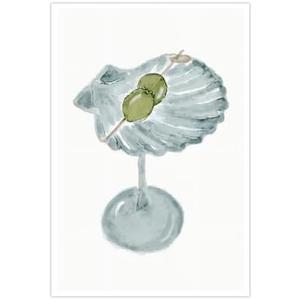 Funky Green Seashell Martini Wall Art Cocktail Posters Trendy Bar Cart Canvas Print Room Decor Dorm Decor Aesthetic Living Room Dining Room Kitchen Decorations for Home12x18inch Unframed Funky Green Seashell Martini Wall Art Cocktail Posters Trendy Bar Cart Canvas Print Room Decor Dorm Decor Aesthetic Living Room Dining Room Kitchen Decorations for Home12x18inch Unframed