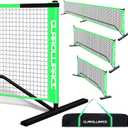 3-in-1 Portable Pickleball Net Set, with Regulation Size 22 FT | 10 FT | 4 FT PE Nets + Metal Frames, Pickle Ball Net System for All Weather Condition and Windproof, Indoor and Outdoor