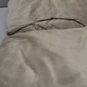 H.VERSAILTEX Velvet Dining Chair Covers Stretch Chair Covers for Dining Room Set of 6 Parson Chair Slipcovers Chair Protectors Covers Dining, Soft Thick Solid Velvet Fabric Washable, Taupe