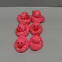 Jerify 3 Inch Large Valentine's Day Rubber Ducks 6 Pcs Valentine Large Pink Sweetheart Duckies Rubber Ducks for Bathtub Toys Party Favors Decorations Classroom Prizes Exchange Gifts