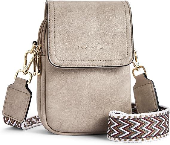 BOSTANTEN Small Crossbody Bags for Women Cell Phone Purse Leather Wallet Handbags with Card Slots 