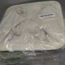 Cube Storage Bins, 6 Pack Collapsible Fabric Storage Cubes, 11 Inch Cube Organizer Bins with Handles (White/Gray) (10.5*10.5*11inch)