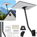 TNP for Gen 3 Starlink Mount - Adjustable Roof/Wall Mounting Pole Bracket Kit for Starlink V3 Standard Dish - 30 inch Extended Long Pole with Aluminum Pipe Adapter, Durable Support Arm