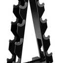 Dumbbell Weight Rack Stand Only - 260 LBS Weights Capacity, A-Frame Dumbbell Weight Rack Dumbbells Storage Racks for Dumbbells Weights Organizer Stand for Home Gym, Black