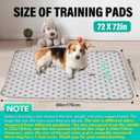FURWEY 2 Pack Extra Large 72"X72" Washable Pee Pads for Dogs Super Absorbent Dog Training Pads Non-Slip Waterproof Pet Training Pads Mats Whelping Pads for Dogs Cats Puppy