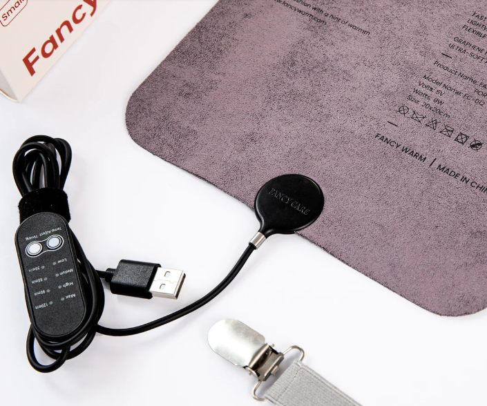 Portable Heating Pad 0.26lb Weighted | USB Heating Pad| Skin-Safe & Wear Over Clothes
(Purple, 7.87''×7.87'')