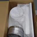 8 Inch Bathroom Exhaust Fan, Square 110 CFM 1.0 Sones Ultra Quiet Bathroom Vent Fan with DC Motor Full ABS Cover for 8.07" Ceiling Opening Mount Bath & Laundry, 110V-220V