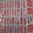 Pack Of 10 L LIKED 200 Raffle Tickets, 50/50 Double Roll Tickets for Event, Raffles, Carnival, Door Prizes and Class Reward (Red)