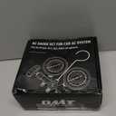 Orion Motor Tech AC Gauges, Automotive AC Gauge Set for R134a R12 R22 R502, 3 Way AC Manifold Gauge Set with 5FT Hoses Couplers & Adapter, R134A Can Tap Freon Recharge Kit for HVAC