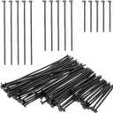 PATIKIL 0.8/1.2/1.6Inch Flat Head Pins, Jewelry Making Headpins Straight Pins Findings Bendable for DIY Craft Bracelet Necklace Earring Pendant Making Supplies-600Pcs(Black)