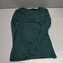 VICHYIE Womens Tops V Neck Summer Short Sleeve Casual Slim Fitted Tshirt, Z- Dark Green , Small 