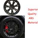 19 Inch Wheel Covers for Tesla Model Y Accessories 2020-2024 Matte Black ABS Material Hubcaps Replacement for Tesla Model Y 4PCSSport Style