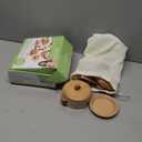 WHOHOLL Wooden Play Kitchen Accessories, Pretend Toys Pots and Pans Cooking Set for Toddlers 3 4 5 6, Kids Kitchen Playset with Plates and Dishes, Christmas Birthday Gifts for Girls Boys (Small)