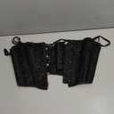 SUOSDEY Black Corset Belt for Women, Vintage Lace-up Elastic Waist, Tied Waspie Wide Belt for Halloween Costume