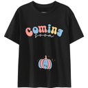 Maternity Shirts for Halloween Thanksgiving Pregnancy Clothes Funny, Coming Soon, Black, Size L,