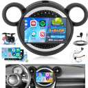 4G+ 64G Radio for Mini Cooper Clubman 2008-2014/Countryman 2011-2016/Paceman 2013-2016, Android 15 Car Stereo Wireless Carplay, 9 inch Touch Screen for Cooper with WiFi GPS Bluetooth5.0 1280 * 720