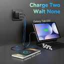 45W Super Fast Charger Type C for Samsung S26 S25 S24,3Pack 45W Dual Port USB C Fast Phone Charger Block & 6/10/10FT Type C Charging Cord for Samsung Galaxy S26 S25 Ultra/S23/S22,Android,iPhone 17, Black, 10FT+10FT+6FT