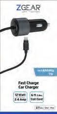 ZGEAR 2.4A APPLE 8 PIN CAR CHARGER ZGEAR 2.4A APPLE 8 PIN CAR CHARGER