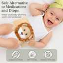 Baby Colic and Gas Relief, Heated Tummy Wrap for Newborns Belly Relief by Soothing Warmth, Baby Heating Pad Swaddling Belt Relief & Soothe Gas, Colic and Upset Stomach in Babies and Toddlers (Lion)