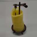 Candle by the Hour 80-Hour Vertical Candle, Eco-friendly Natural Beeswax with Cotton Wick