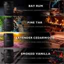 Scented Candles for Men - Soy Candles in Gift Box & Protective Shipper - Men Candle Set x 4 - Cedarwood & Lavender/Bay Rum/Pine Tar/Smoke & Vanilla - Spotless Leopard, 8oz