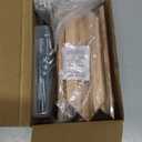 Blulu 1 Set 3-1/2" Newel Post Mounting Kit 4 Pcs L Bracket Metal Post Anchor with 4 Pcs Wood Trim Deck Base Fasteners for Fastening Handrails Balustrades to Stairs and Floors