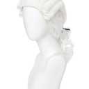 Colonial Judge Wig - 18th Century Historical Costume Wig for Men Women, Curly Lawyer Wig with Ribbon, Perfect for Halloween, Cosplay, School Plays & Historical Reenactments (White)