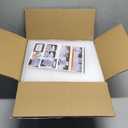 Shoe Storage, 12 Pack Shoe Organizer for Closet, Shoe Boxes Clear Plastic Stackable Shoe Containers with Lids for Size 10 (Large, White)