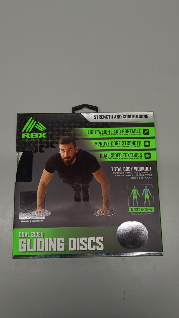 RBX LIVE LIFE ACTIVE DUAL SIDED GLIDING DISCS strength and conditioning