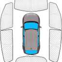 KMF 6pcs Thicken Sun Shades for KIA Sportage 2017-2022 Accessories, Custom Fit Full Car Window Covers for Windshield Side Rear, UV Block and Privacy Blackout for Camping Outdoor