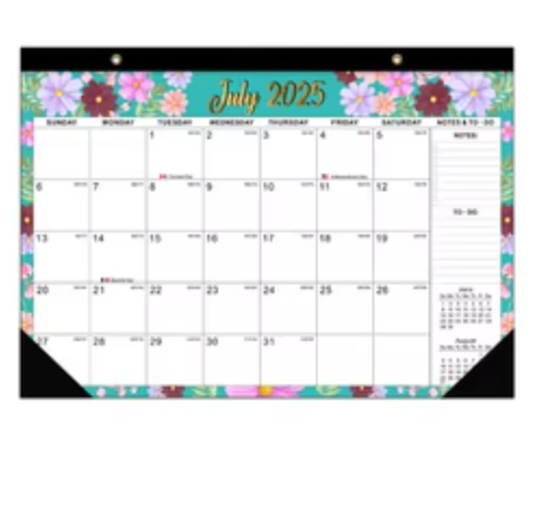 Desk calendar 2025