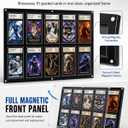 Black PSA Card Display, PSA Slab Display, Graded Card Display - 10 Cards