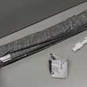 No Tools No Drill Cordless Roman Shades for Indoor Windows 100% Blackout, for Window Size 23" W 64" H Charcoal