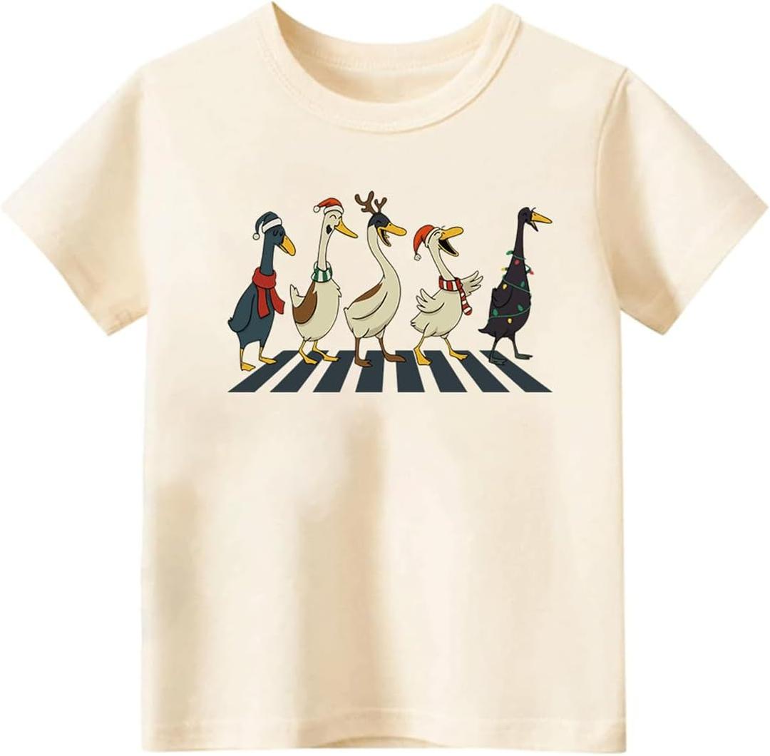 Toddler Girls Christmas Shirt for Boys Kids Ugly Xmas T-Shirt Short Sleeve Cotton Tee Top 2-8 Years