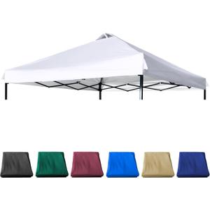 10x10 Canopy Replacement Top with Air Vent PU Coated for Straight Leg Canopy Frame,(Pure White)
