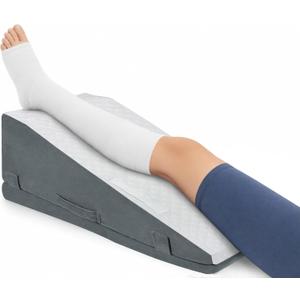 Ganondorf Leg Elevation Pillow, Premium Foam Leg Support Adjustable Wedge Pillow Relieves Joint Pain After Surgery Ergonomic Curve for Leg Support Promote Blood Circulation Single Leg