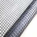 Universal Retaining Wall Geogrid Roll 4' x 98' for walls up to 6 feet in height Fiberglass Geo Grid Tensile Force Value 50KN Soil Reinforcement Slope Reinforcement Pavement Repair and Crack Prevention