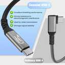 2 x USB 4 Cable 4FT, Coaxial USB C Cable, Real 40Gbps Data Transfer, 8K/5K@60Hz Video, 240W Charging, Compatible for MacBook, SSD, iPhone 17/16/15, Thunderbolt 4, MacBook, XPS, Surface Pro -Coaxial